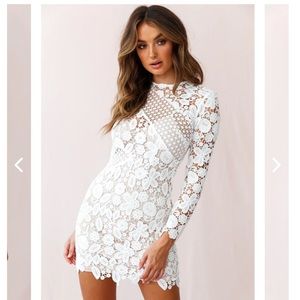 White lace dress- Medium